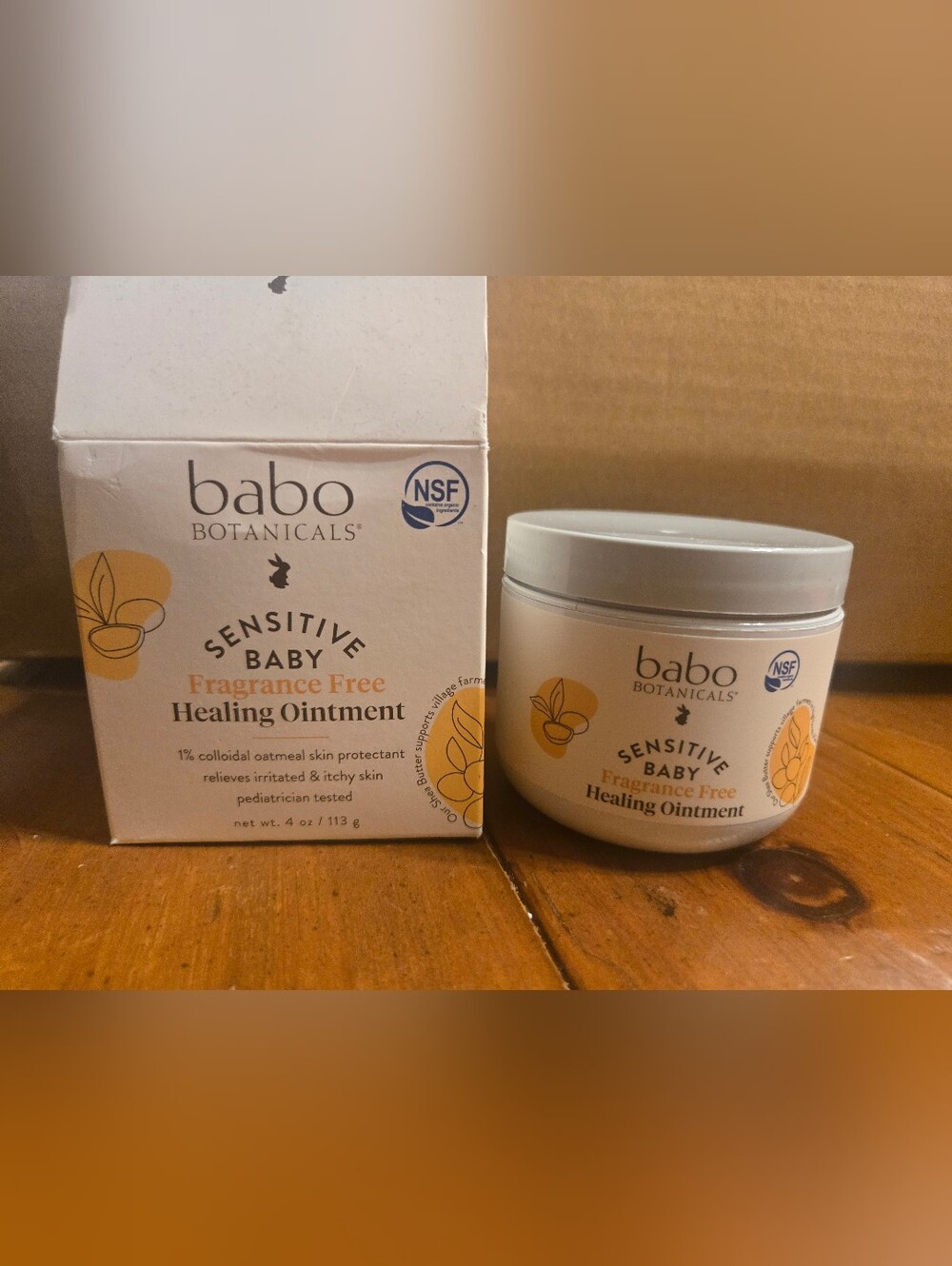 Babo Botanicals Sensitive Baby All Natural Healing Ointment 4oz